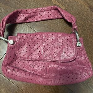 Gap pink STAR BAG leather perforated stars